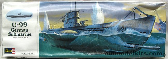 Revell 1/125 U-99 German U-Boat (Type VIIB) WWII, H408 plastic model kit